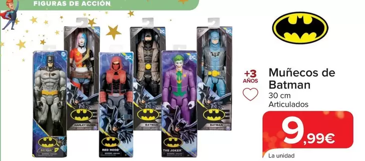 Oferta de Muñecos De Batman por 9,99€ en Carrefour