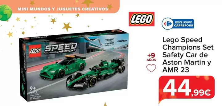 Oferta de LEGO - Speed Champions Set Safety Car De Aston Martin Y AMR 23 por 44,99€ en Carrefour