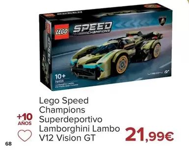 Oferta de LEGO - Speed Champions Superdeportivo Lamborghini V12 Vision Gt por 21,99€ en Carrefour