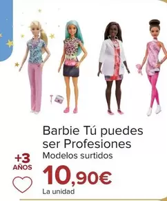 Oferta de Barbie - Tu Puedes Ser Profesiones  por 10,9€ en Carrefour