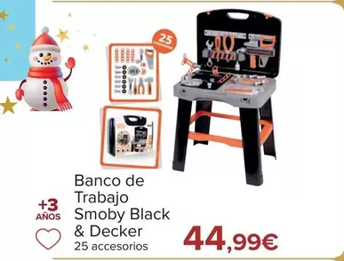 Oferta de Black & Decker - Banco De Trabajo Smoby  por 49,99€ en Carrefour