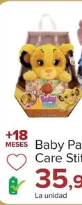 Oferta de Baby Paws Love & Care Stitch O Simba por 35,99€ en Carrefour