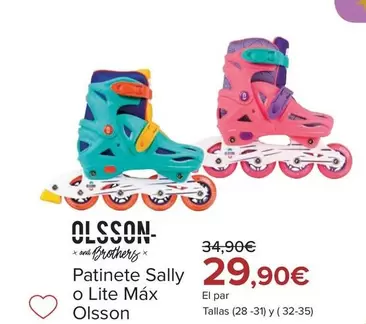 Oferta de Olsson - Patinete Sally O Lite Max por 29,9€ en Carrefour