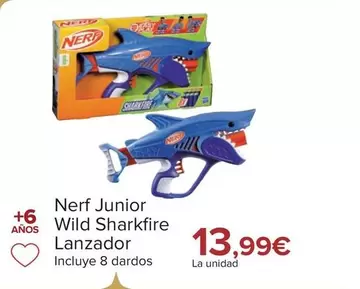 Oferta de Nerf - Junior Wild Sharkfire Lanzador por 13,99€ en Carrefour