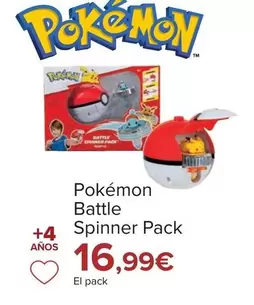 Oferta de Pokémon - Battle Spinner Pack por 16,99€ en Carrefour