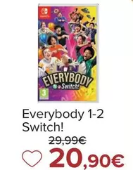 Oferta de Nintendo SWITCH  - Everybody 1-2 Switch! por 20,9€ en Carrefour