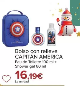 Oferta de Capitán América - Bolso Con Relieve por 16,19€ en Carrefour