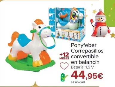 Oferta de Ponyfeber Correpasillos Convertible En Balancin  por 44,95€ en Carrefour