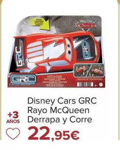 Oferta de Cars - Disney Grc Rayo Mcqueen Derrapa Y Corre por 22,95€ en Carrefour