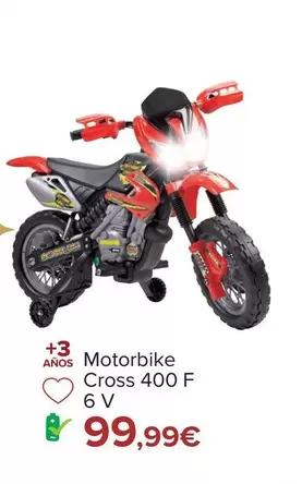 Oferta de Motorbike Cross 400 F 6 V por 99,99€ en Carrefour