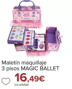 Oferta de Magic Ballet - Maletín Maquillaje 3 Pisos por 16,49€ en Carrefour