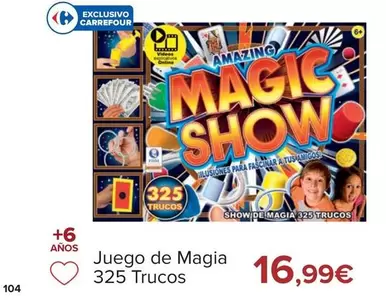 Oferta de Juego De Magia 325 Trucos por 16,99€ en Carrefour