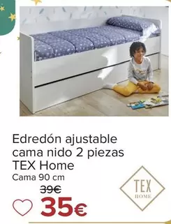 Oferta de Tex Home - Edredon Ajustable Cama Nido 2 Piezas por 35€ en Carrefour