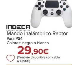 Oferta de Indeca - Mando Inalambrico  Raptor por 29,9€ en Carrefour