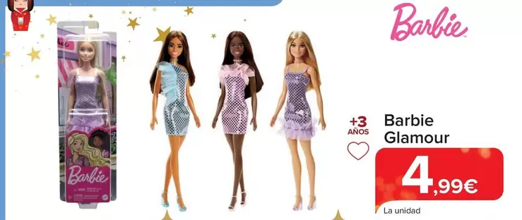 Oferta de Barbie - Glamour por 4,99€ en Carrefour