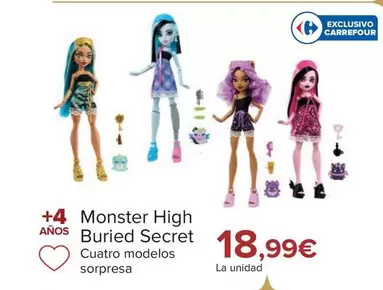 Oferta de Monster High - Buried Secret por 18,99€ en Carrefour