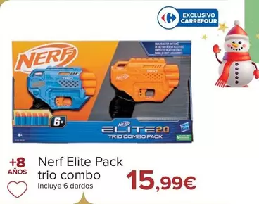 Oferta de Nerf - Elite Pack Trio Combo por 15,99€ en Carrefour