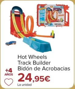 Oferta de Hot Wheels - Track Builder Bidon De Acrobacias por 24,95€ en Carrefour