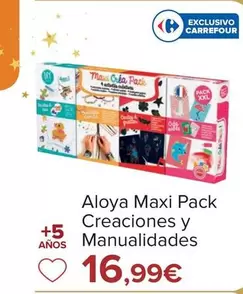 Oferta de Aloya Maxi Pack Creaciones Y Manualidades por 16,99€ en Carrefour