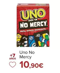 Oferta de Uno No Mercy por 10,9€ en Carrefour