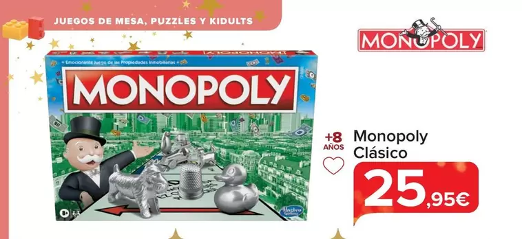 Oferta de Monopoly - Clasico por 25,95€ en Carrefour