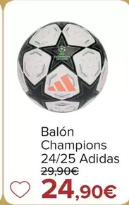 Oferta de Adidas - Balon Champions 2425  por 24,9€ en Carrefour