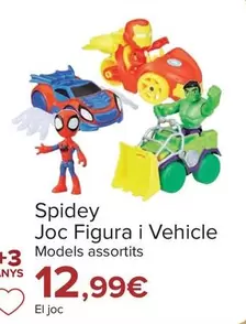 Oferta de Spidey Set Figura Y Vehículo por 12,99€ en Carrefour