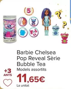 Oferta de Barbie - Chelsea Pop Reveal Serie Bubble Tea por 11,65€ en Carrefour