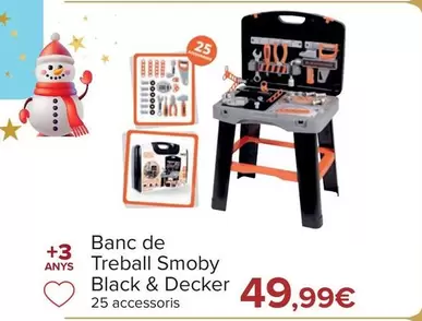 Oferta de Black & Decker - Banco De Trabajo Smoby  por 49,99€ en Carrefour