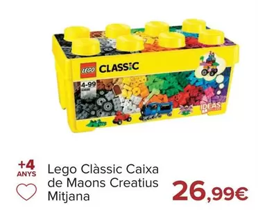 Oferta de LEGO - Classic Caja De Ladrillos Creativos Mediana por 26,99€ en Carrefour