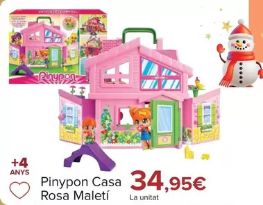 Oferta de PinyPon - Casa Rosa Maletin por 34,95€ en Carrefour