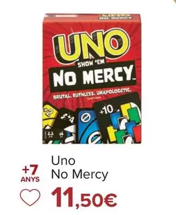 Oferta de Uno No Mercy por 11,5€ en Carrefour