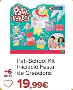 Oferta de Pati-school - Kit Iniciacion Fiesta De Creaciones por 19,99€ en Carrefour