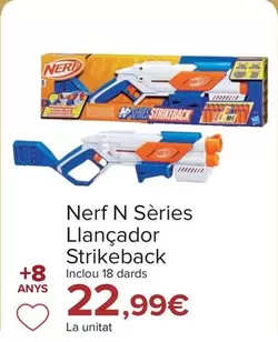 Oferta de Nerf - N Series Lanzador Strikeback por 22,99€ en Carrefour