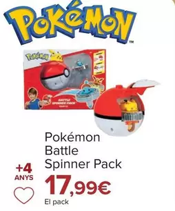 Oferta de Pokémon - Battle Spinner Pack por 17,99€ en Carrefour