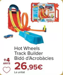 Oferta de Hot Wheels - Track Builder Bidon De Acrobacias por 26,95€ en Carrefour