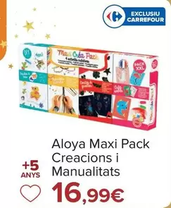 Oferta de Aloya Maxi Pack Creaciones Y Manualidades por 16,99€ en Carrefour