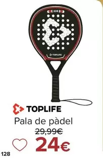 Oferta de Toplife - Pala Padel por 24€ en Carrefour