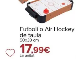 Oferta de Futbolín O Air Hockey De Mesa por 17,99€ en Carrefour