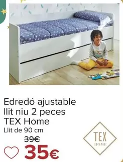 Oferta de Tex Home - Edredon Ajustable Cama Nido 2 Piezas por 35€ en Carrefour