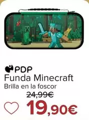 Oferta de PDP - Funda Minecraft por 19,9€ en Carrefour