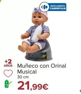 Oferta de Muñeco Con Orinal Musical  por 21,99€ en Carrefour