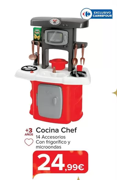 Oferta de Cocina Chef  por 24,99€ en Carrefour