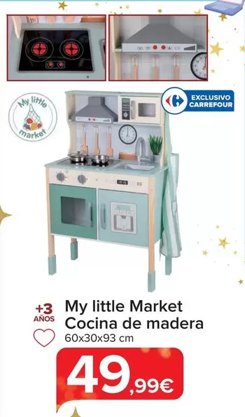 Oferta de My Little Market - Cocina De Madera por 49,99€ en Carrefour