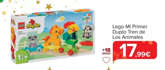 Oferta de LEGO - Mi Primer Duplo Tren De Los Animales por 17,99€ en Carrefour