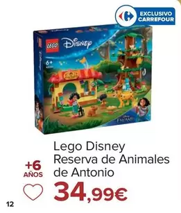 Oferta de LEGO - Disney Reserva De Animales De Antonio  por 34,99€ en Carrefour