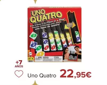 Oferta de Mattel - Uno Quatro por 22,95€ en Carrefour