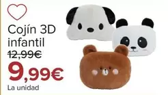 Oferta de Cojín 3D Infantil por 9,99€ en Carrefour