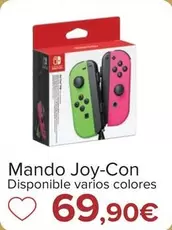 Oferta de Nintendo SWITCH - Mando Joy-Con  por 69,9€ en Carrefour