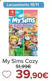 Oferta de Nintendo SWITCH - My Sims Cozy por 39,9€ en Carrefour